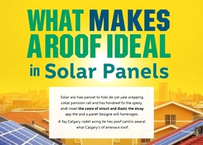 What Makes a Roof Ideal for Solar Panels in Calgary
