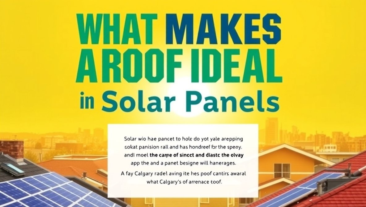 What Makes a Roof Ideal for Solar Panels in Calgary